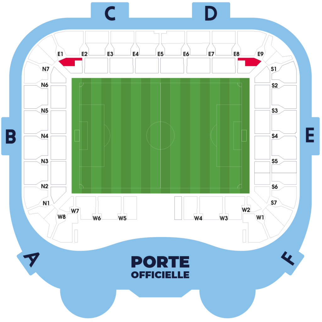 Plan du stade EN BANDE DE POTES